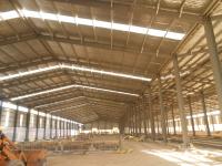 Clear span fabricated steel barn prefab metal hall