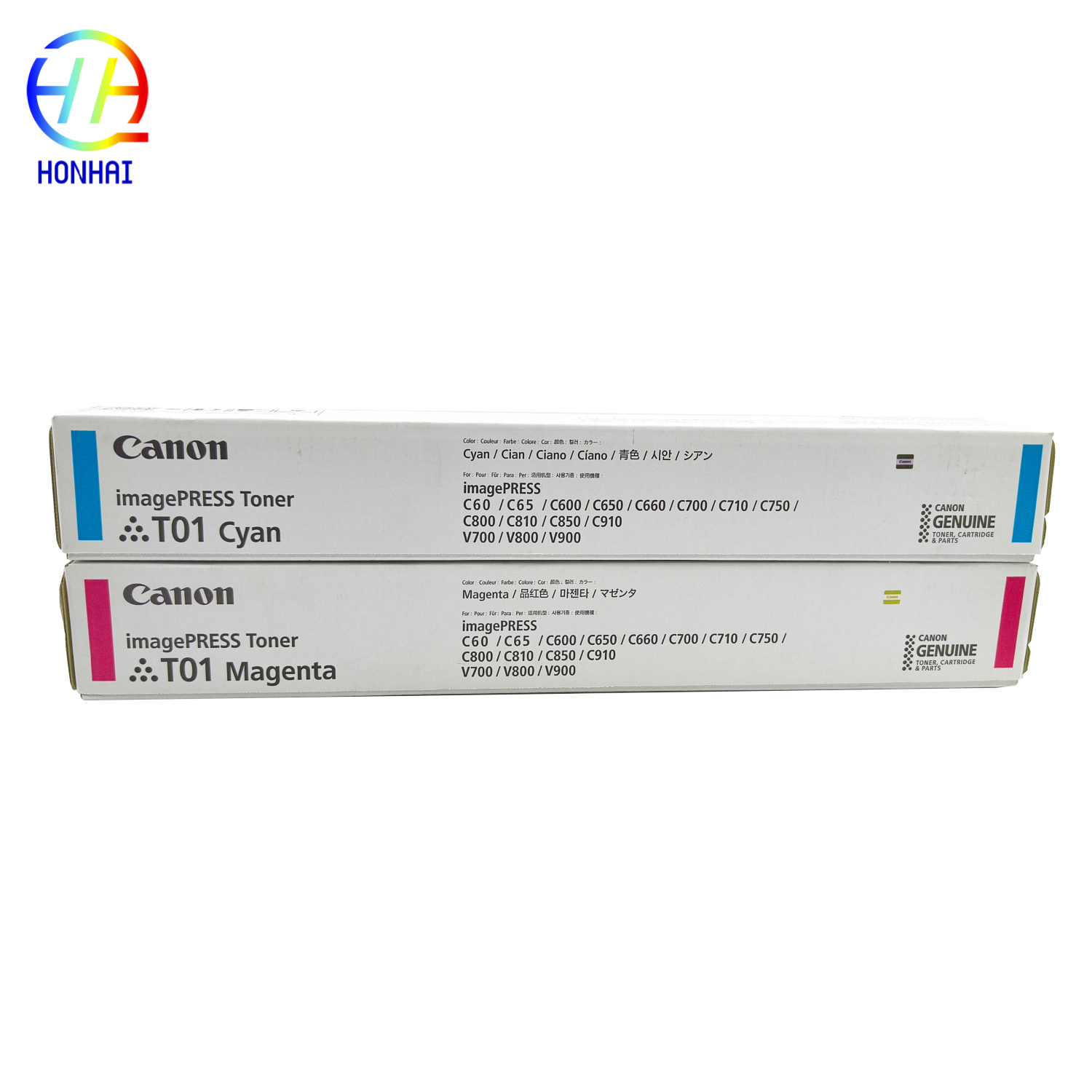 Original OEM Canon Toner Cartridge Set CMYK High-Capacity for imagePRESS C60 C65 C650 C700 C710 C750 C800 C810 C850 C910