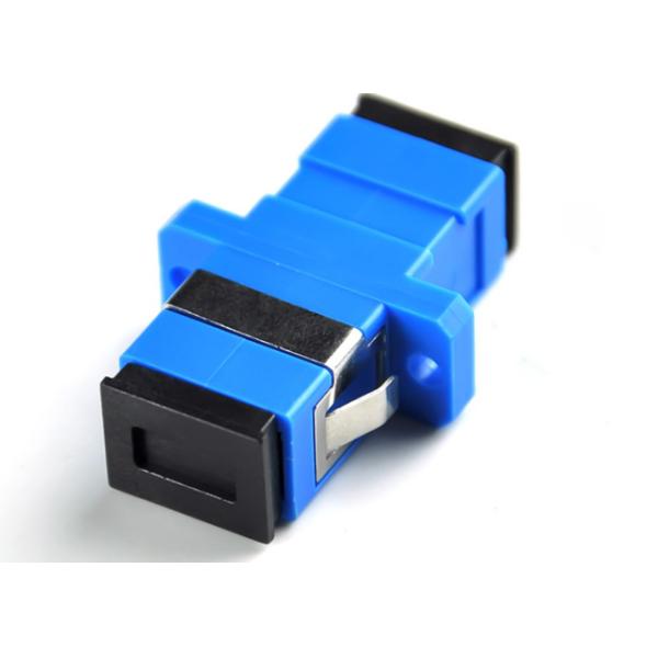 Blue SC SM Simplex Fiber Optic Network Adapter SC Female To SC Female