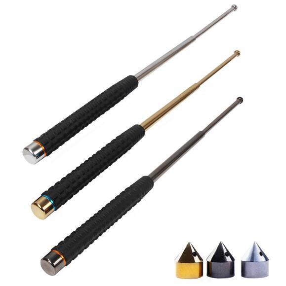 Self-defense telescopic stick Three-section telescopic vehicle self-defense stick