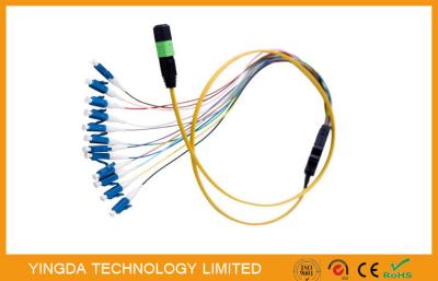 Cabo simples da fibra, MPO/MTP - manutenção programada do cabo 0.9mm do cabo de remendo do chicote de fios do LC