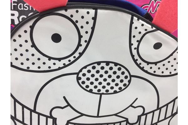 Washable DIY Color Painting Kids School Bags With Safe Eco Friendly Material