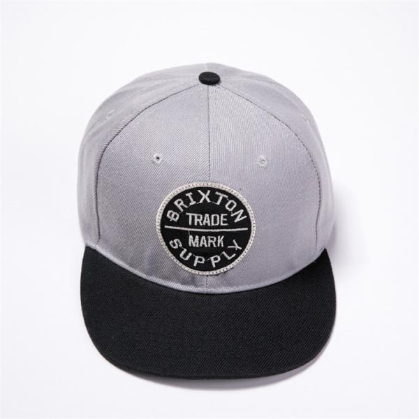 OEM 100% Cotton Flat Brim Baseball Cap Korean Hip Hop Cap