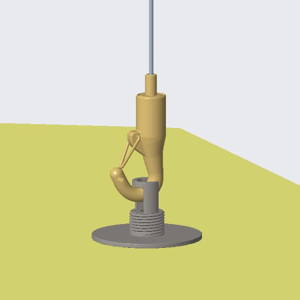 Sistema de suspensão de cabo Snap Hook de aço inoxidável de latão para deflector de teto acústico
