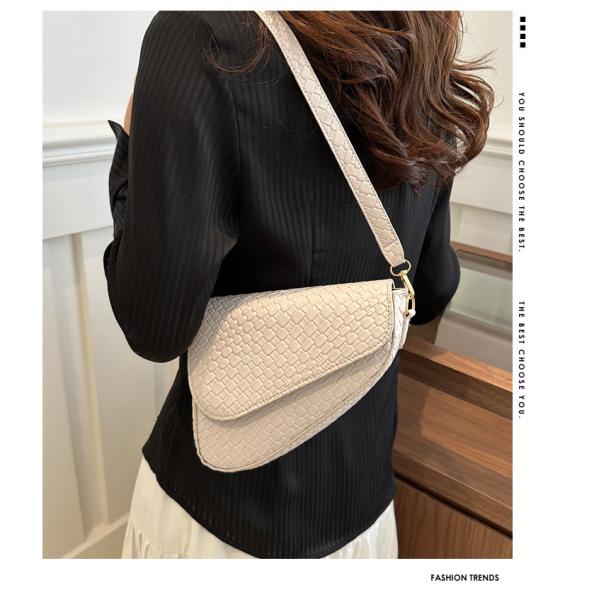HIGH SENSE FASHION SADDLE POPULAR SPRING/SUMMER BRAIDED SMALL BAG SIMPLE ALL-IN-ONE CROSSBODY BAG
