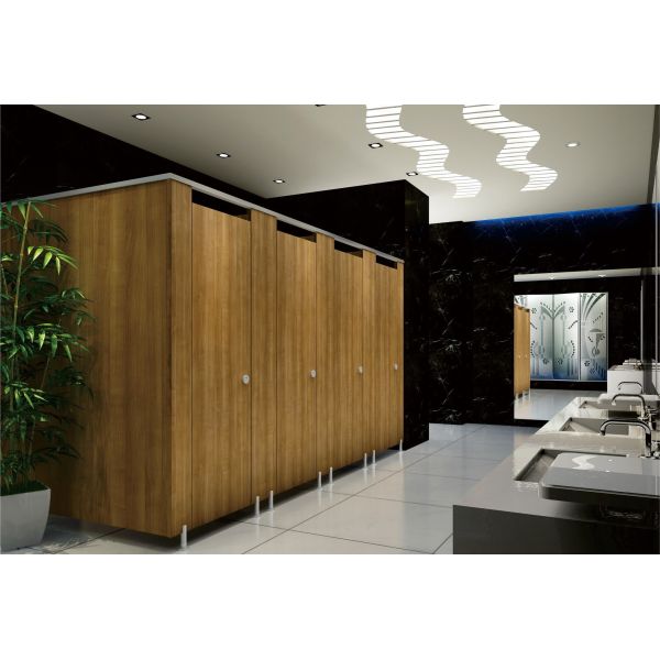 Paneles de cabina de inodoro comercial Tablero fenólico compacto impermeable para cabina