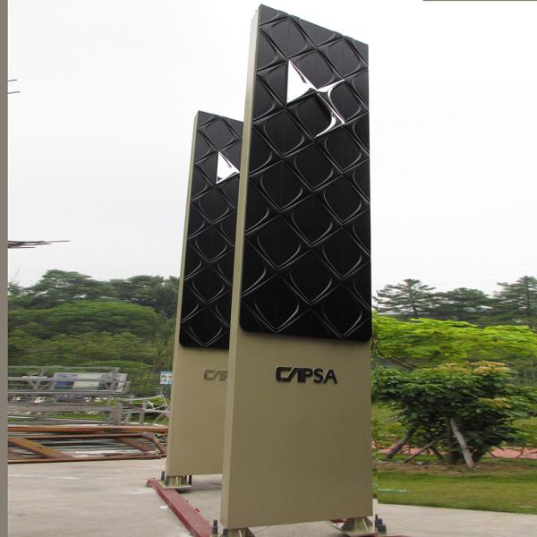 Illuminated Logo Pylon Advertising Signs 8000mm Outdoor Wayfinding Signage