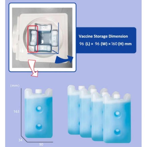 Phefon 1.5L Polyurethane(PU) Foam Insulation Vaccine Cooler Box Support Customize LogoCold Chain Solution For Vaccines