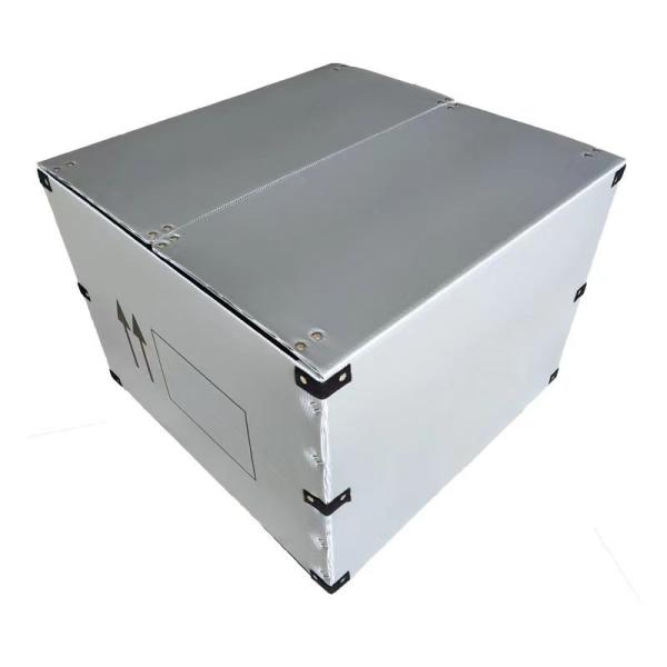 Recyclable Plastic Corrugated Containers Rectangular Corrugated Plastic Bins OEM