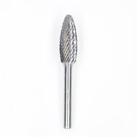 SH-1 forma de llama sólida de carburo de tungsteno Burr 1/4 