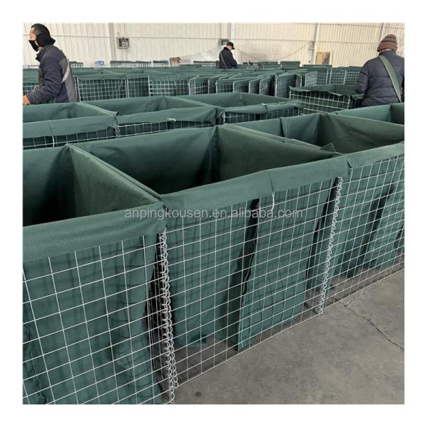 Heavy Galvanized Square Welded Mesh 1x1x1m Sand Protection Barrier with 4mm Wire Gauge