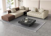 Minimalist Italian Leather Sofa Piano Key For Living Room Corner