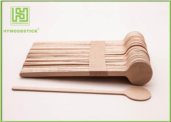 Customized Logo Printed Wooden Coffee Stirrer Sticks Wooden Coffee Spoon 1000pcs / Box