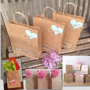 Paper Carrier Bag, Gift Packaging Carrie Shopping Paper Bag, Birthday Wedding Christmas, Festive Celebrations