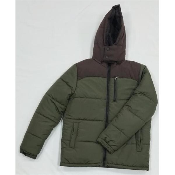 Long Sleeve Black Padded Faux Fur Hooded Coat Quilted Hooded Puffer Jacket