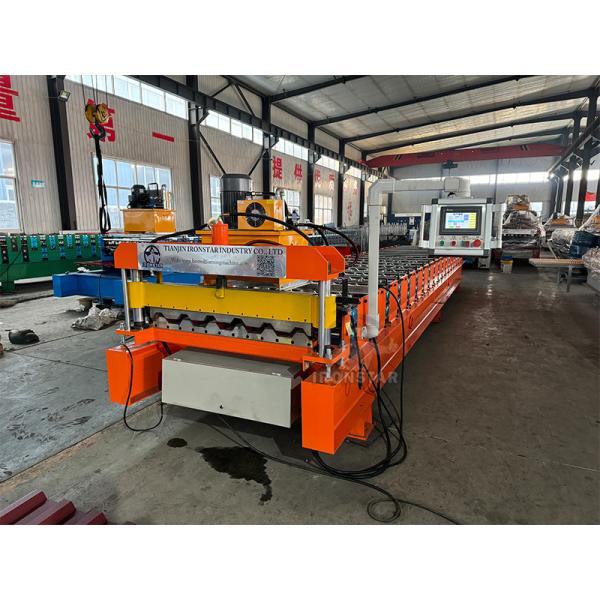 “T35 Trapezoidal Roofing Sheet Roll Forming Machine For Kyrgyzstan Metal Roof Panel Making Machine T35 Profile Trapezoidal Roof Panel Roll Forming Machine For Kyrgyzstan Construction Roofing Machine ”