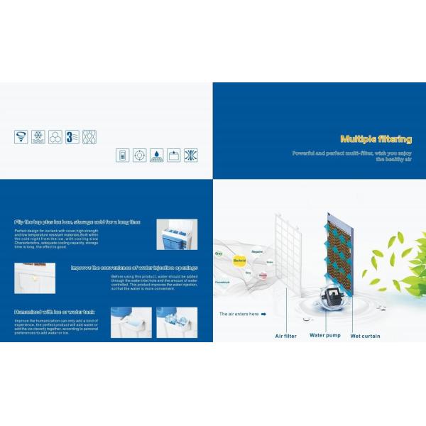 Дистанционное управление портативный промышленный воздухоохладитель большой воздушный поток 9000 м/ч Hy-L02sr