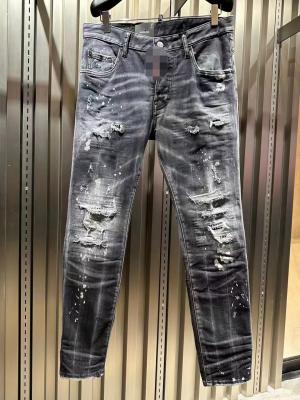 Trend Men Blue Jeans Stretch Denim Pants Fashion Slim Fit Casual Jeans 15