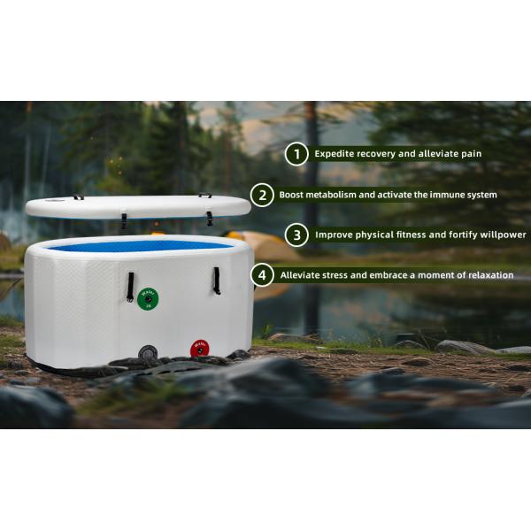 Горячая ванна надувная надувная холодная ванна подходит для семейных садов, тренажерных залов, арены и обучения холодной воде