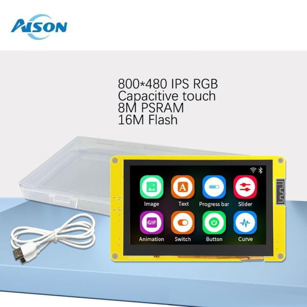 4.3 ESP32-S3 HMI LCM 8M PSRAM 16M Flash 800*480 Smart Display WiFi&BT ESP32 Smart LCD TFT Module