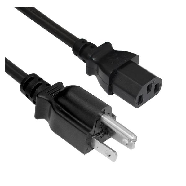 Cordon d'alimentation universel NEMA 5-15P à IEC C13 10A 250V UL certifié pour les ordinateurs/serveurs/équipements médicaux