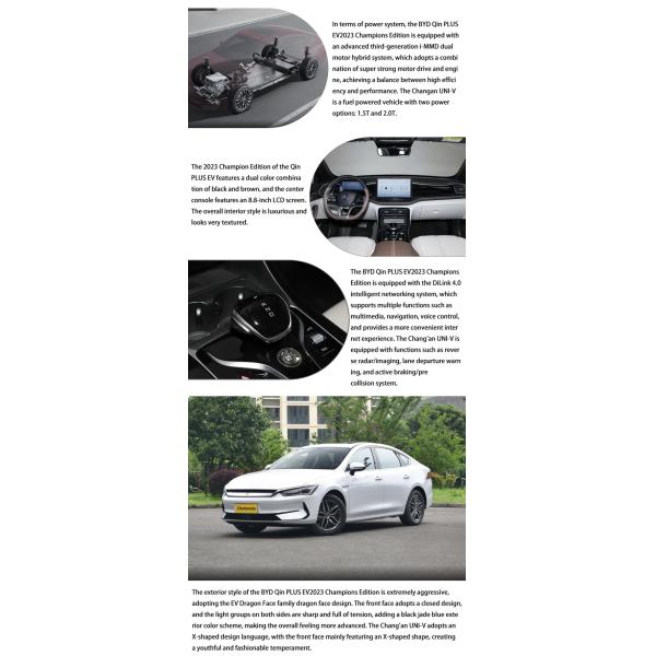 Vehículos eléctricos de nueva energía chinos contemporáneos 420KM Pure Byd Qin Plus