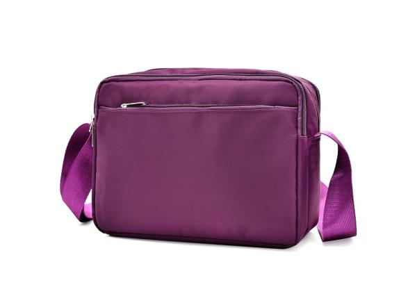 Small Purple Travel Messenger Bag For Women Durable Customized Logo