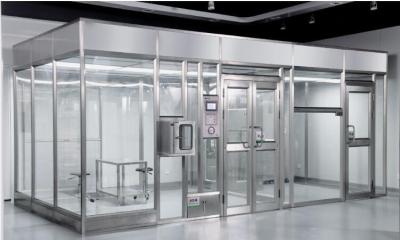 HVAC Moudlar Hardwall Pharmaceutical Clean Room With HEPA Filter H14 ISO5