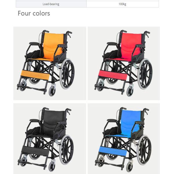 Steel Medical Transport Wheelchair Folding Basic Manual Wheelchair For Patient CE Approved