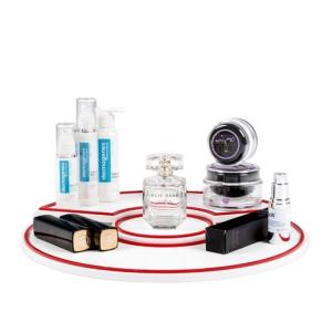 Clear Makeup Display Case Black Stand Rack Counter Acrylic Cosmetics Display