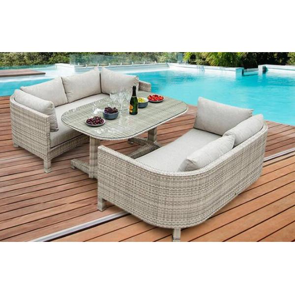 Poly Rattan patio Backyard Sofa sets Leisure Aluminium Outdoor Garden wicker sofa