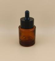 Delicate Design Brown Small Glass Dropper Bottle for Face Essence