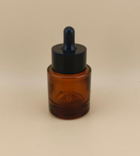 Delicate Design Brown Small Glass Dropper Bottle for Face Essence