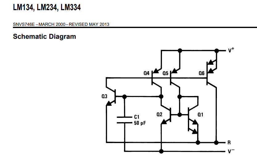 LM234Z-6/NOPB IC CURRENT SOURCE Texas Instruments ICs 3 Terminal Adjustable