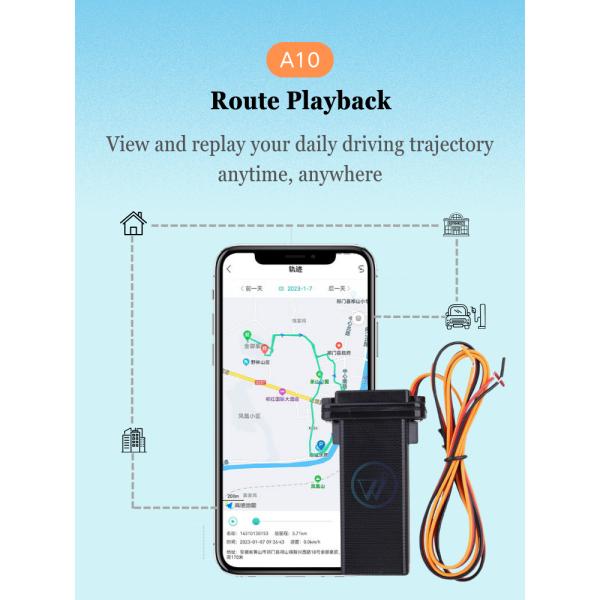 3 Wires 4 Wires 4G 2G Waterproof GPS Locator for 9 to 90V Vehicle Cars Motorcycles Taxis Trucks SUV Sedans Pickup Scooter
