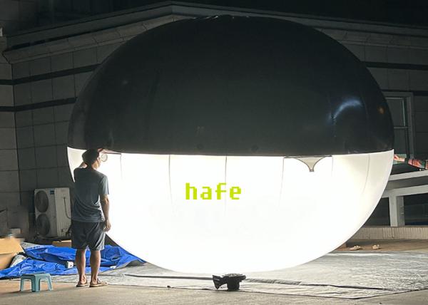 Ellipse Shaped LED Hybrid Balloon Lights For Film Suspension Or Helium-Filled Flying Use
