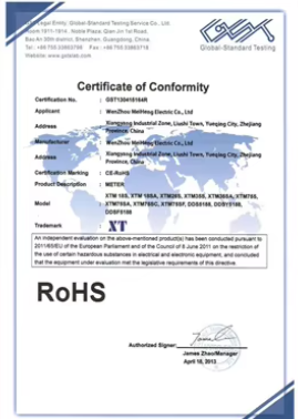 WENZHOU MEIHENG ELECTRIC CO.,LTD Certifications