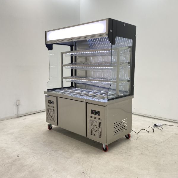 Hotpot Commercial Showcase Refrigerator Multi Deck Display Chiller