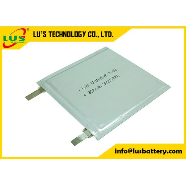 Thin Pouch Batteries CP104848 3v primary lithium battery 350mah super thin cell OEM for cards