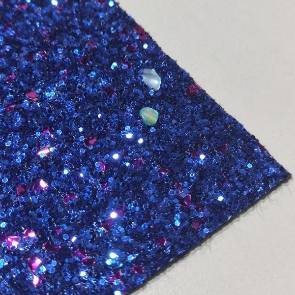 Bag 1.4mm 54/55' Sequin Sparkle Glitter PU Leather Fabric