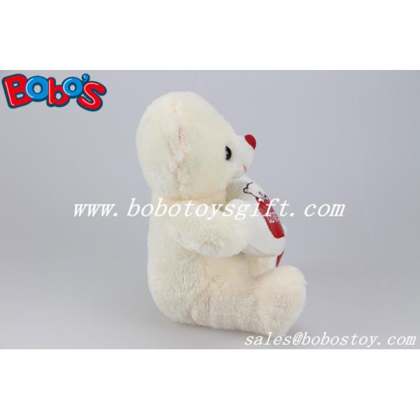 Cuddly Bear Toys Softest Plush Material Teddy Bear With Red Love Heart Pillow