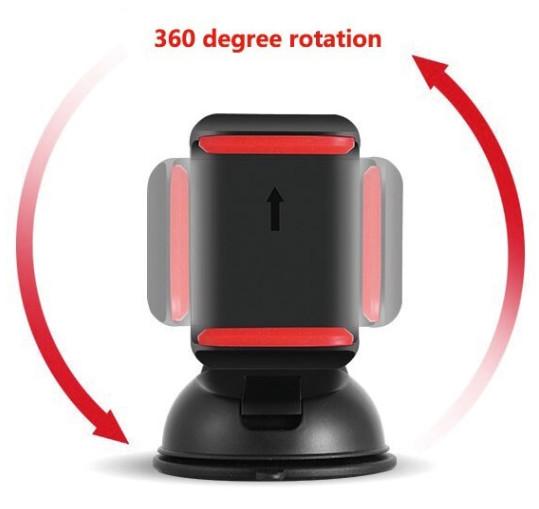 Universal 360 Degree Car Mobile Phone Holder , Car Mount For Iphone 5 6 Plus Galaxy Note