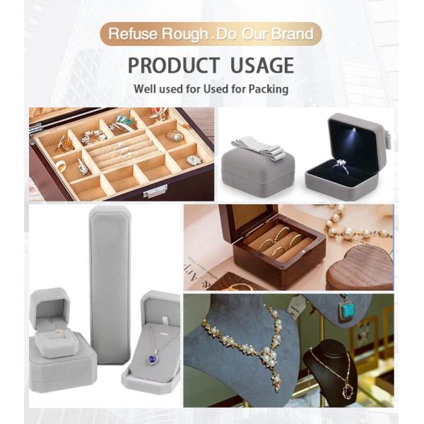 0.6mm Red Micro Suede Artificial Suede Vegan Leather For Display Stands