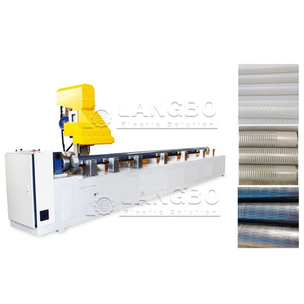 Plastic PP PE PVC Pipe Slotting Grooving Cutting Machine