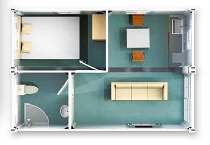 Flatpack складываемые складываемые модульные дома Контейнер теплоизоляция