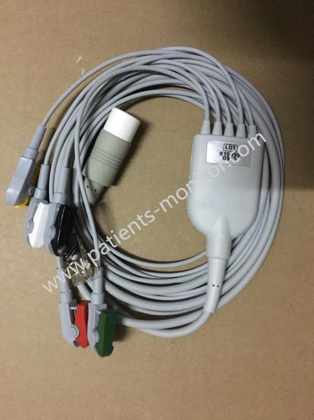 IEC Leadset 989803143191 5 Lead 12 Pin Grabber suit for VM4 VM6 VM8 Patient Monitor