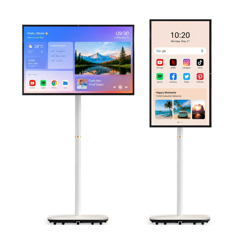 Home Entertainment Lcd Wireless Rechargeable Touch Screen Portable Smart TV