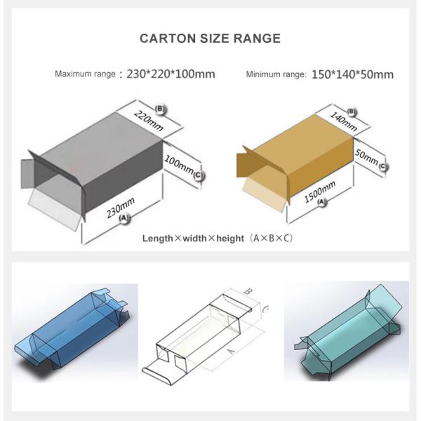 Horizontal Cartoning Automatic Food Packing Machine Hot Melt Adhesive Sealing