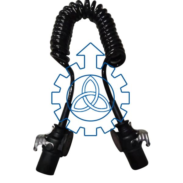 8KA007648041 Commercial Vehicle Parts HELLA Coiled Cable Black