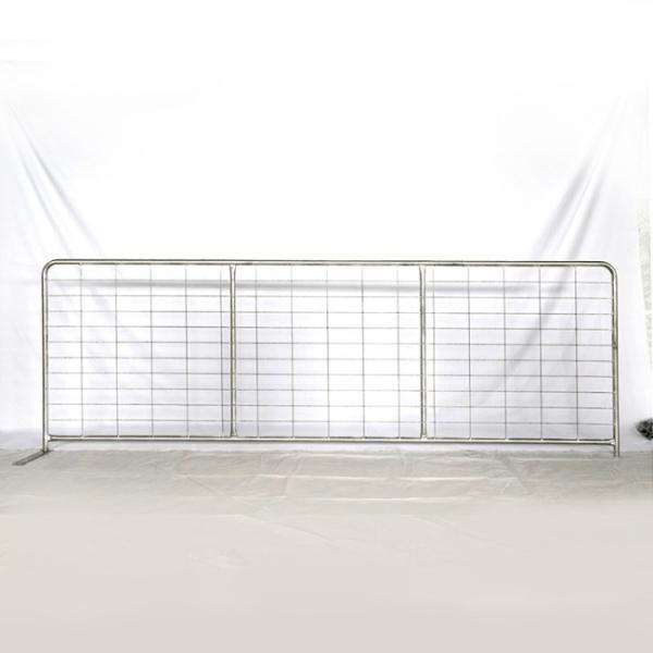 Anti Crrosion Steel Field Gates , Welded Wire Mesh Steel Farm Fence Gate